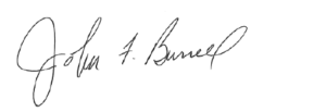 Signature of John F. Burrell